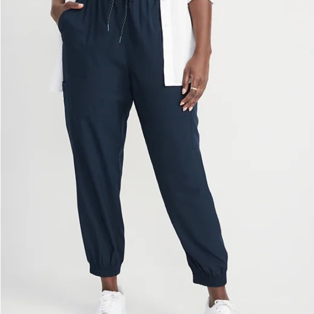 Old Navy Navy Blue High-Waisted StretchTech Performance Joggers